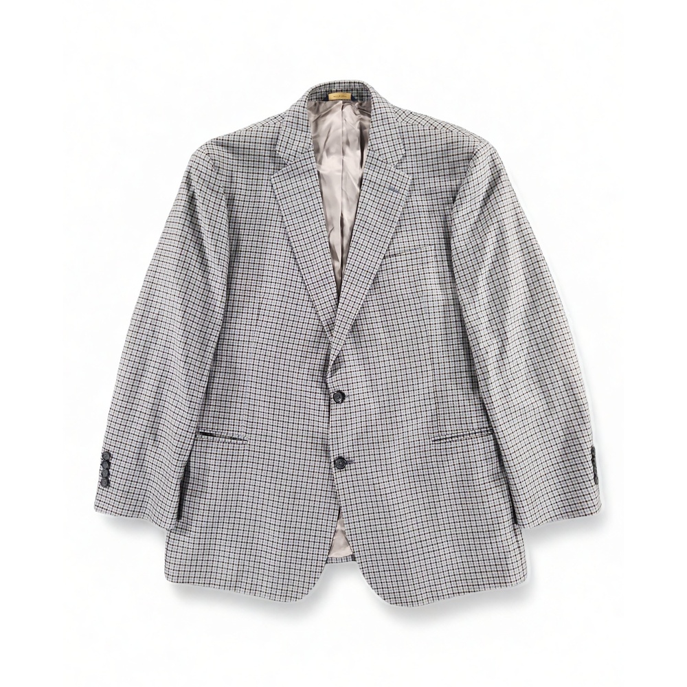 Brooks Brothers Regent Fit Checkered Sport Coat Blazer 46R Preppy Minimalist